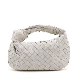 Bottega Veneta white Mini BV Jodie Shoulder Bag